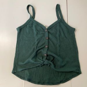 Soft button up tank top